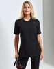 Premier Ladies Camellia Short Sleeve Tunic  Black- PR686