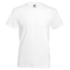 Fruit of the Loom V Neck Value T-Shirt White