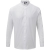 Premier Unisex Long Sleeve Grandad Shirt White - PR258