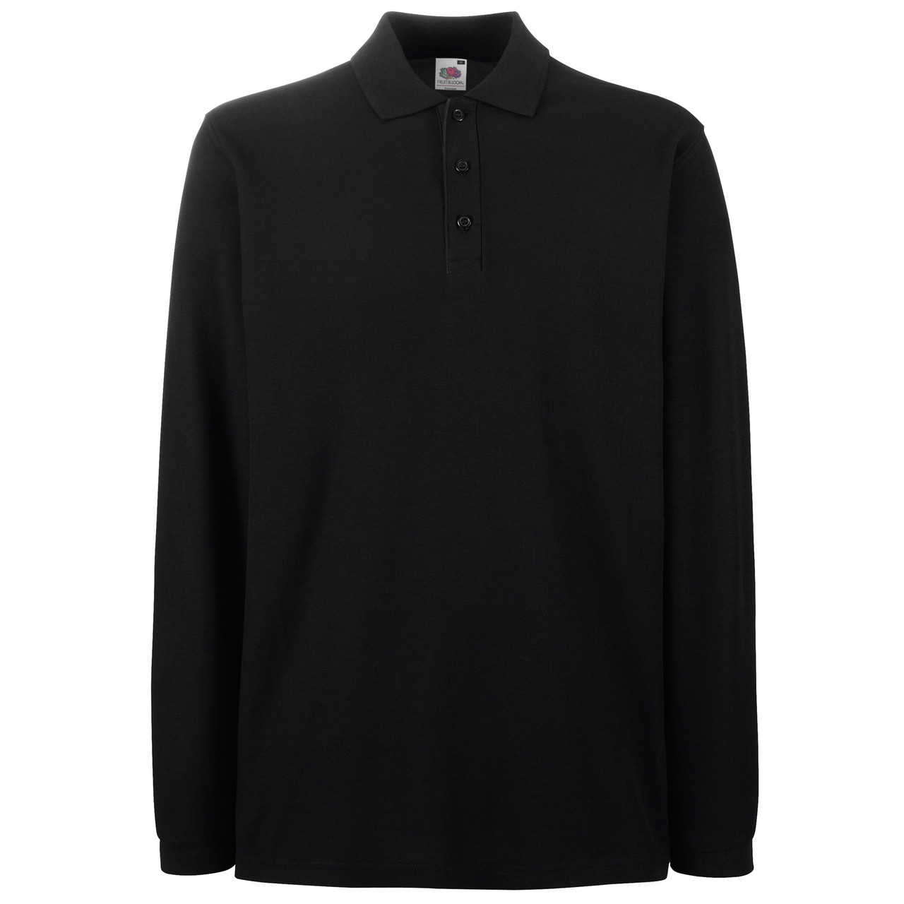 SS24 Fruit of the Loom Long Sleeve Polo Shirt - Direct Workwear