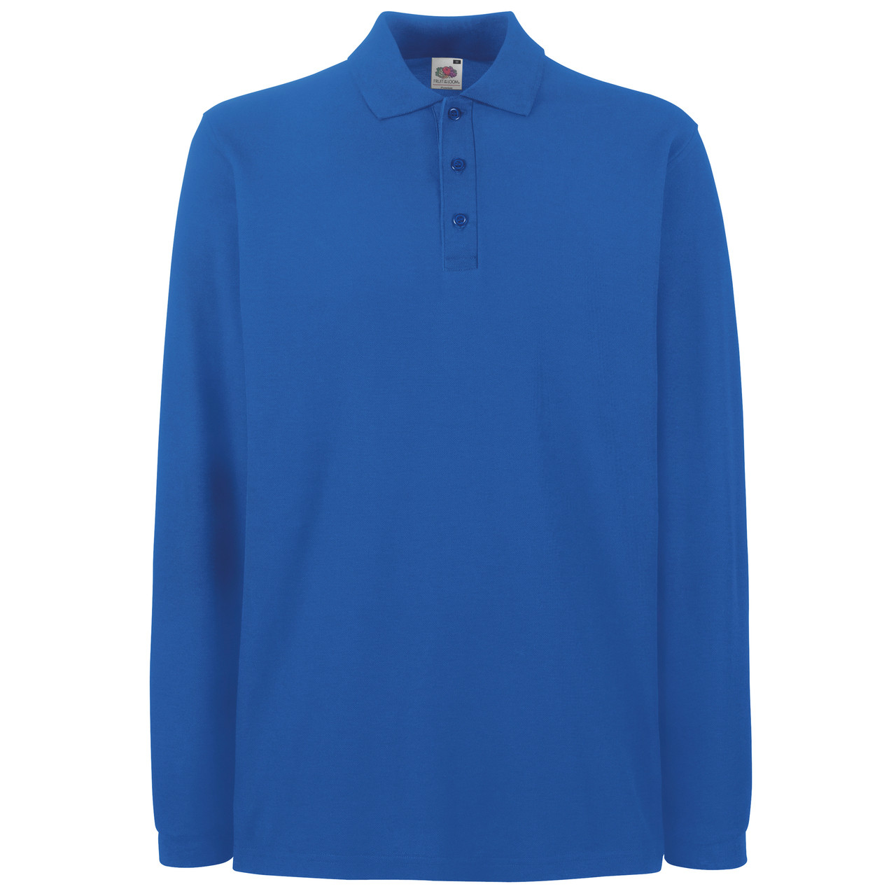 SS24 Fruit of the Loom Long Sleeve Polo Shirt Direct Workwear