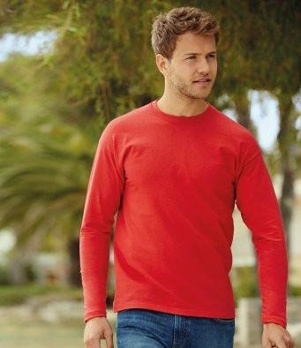 Fruit of the Loom Long Sleeve T-Shirt - Add your printed logo.