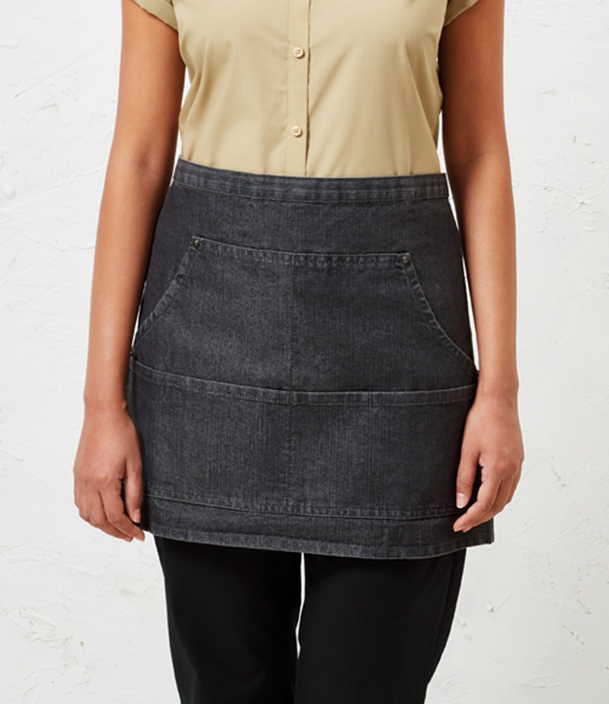 Denim Waist Apron with Pocket - Embroidered with your logo