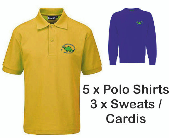 Lindley Infant Uniform Pack - Free Home Delivery - 5 Polos and 3  Sweats/Cardis
