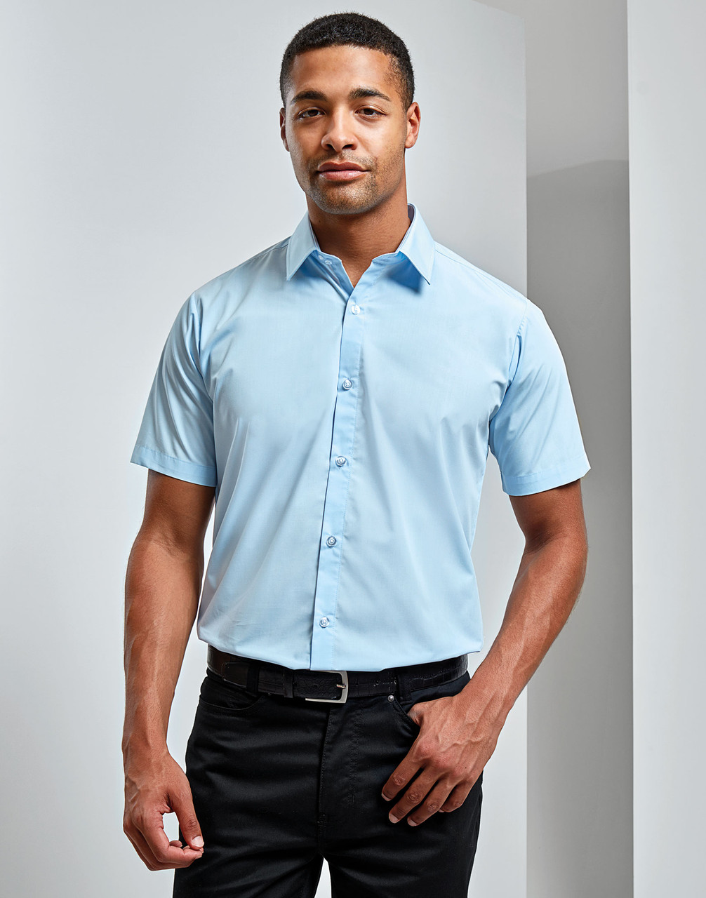 Premier Supreme Short Sleeve Poplin Shirt - PR209 - Direct Workwear