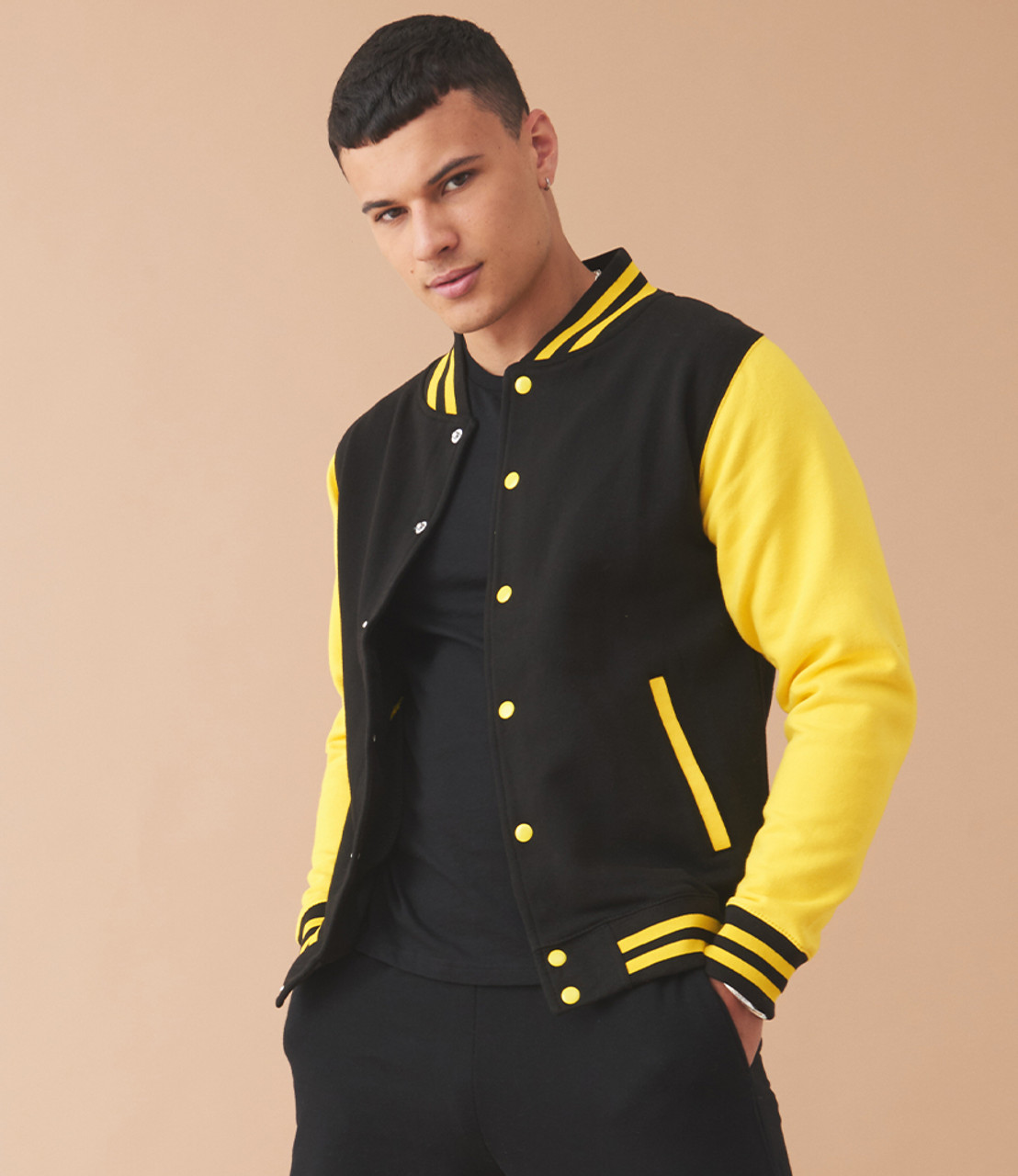 Awdis unisex shop varsity jacket