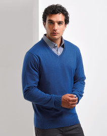 Premier Knitted Cotton Acrylic V Neck Sweater - PR694