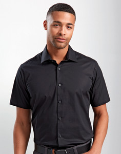 Premier Short Sleeve Stretch Fit Poplin Shirt - PR246 Premier Short Sleeve Stretch Fit Poplin Shirt - PR246