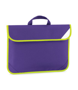 Quadra Enhanced-Viz Book Bag - QD452 Plain No Logo Quadra Enhanced-Viz Book Bag - QD452 Plain No Logo