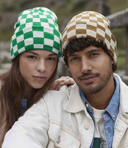 Beechfield Checkerboard Beanie - BB531 Beechfield Checkerboard Beanie - BB531