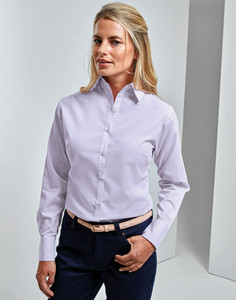Ladies Long Sleeve Poplin Blouse - Premier PR300 Ladies Long Sleeve Poplin Blouse - Premier PR300