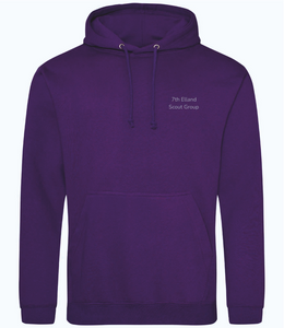 7th Elland Scouts Hoody Purple - Kids