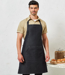 Denim Bib Apron with Pocket - PR126 Denim Bib Apron with Pocket - PR126