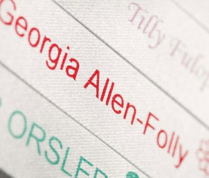 Satin Iron-on Name Labels Satin Iron-on Name Labels