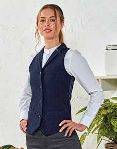 Premier Ladies Herringbone Waistcoat - PR626 Premier Ladies Herringbone Waistcoat - PR626