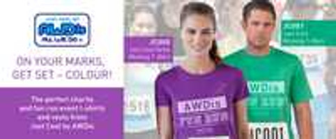 The perfect charity and fun run event t-shirts and vests from Just Cool by AWDis