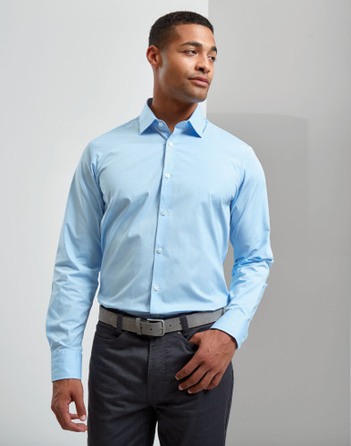 Premier Long Sleeve Stretch Fit Poplin Shirt - PR244