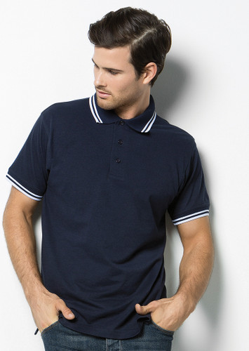 Kustom Kit K409 Contrast Tipped Pique Polo Shirt