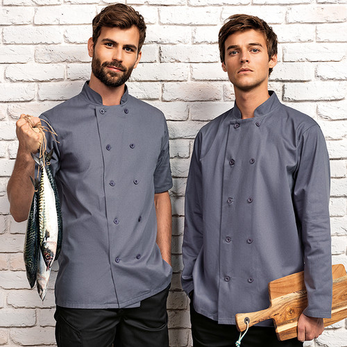 Premier - Coolchecker Short Sleeve Chef's Jacket - PR902