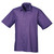 Men's Short Sleeve Poplin Shirt Purple