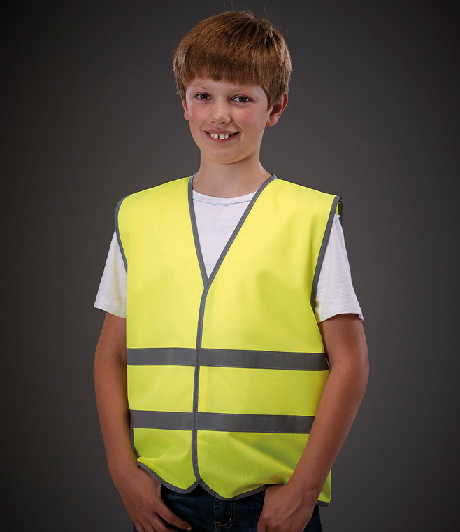 Yoko Kids Hi-Vis Two Band Waistcoat - YK106B