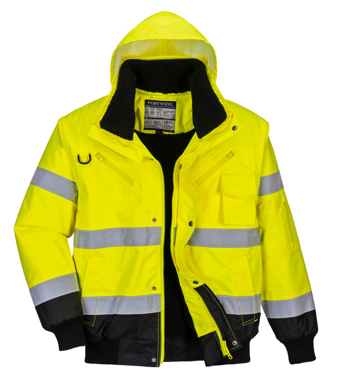 Hi-Vis 3-in-1 Contrast Bomber Jacket - C465