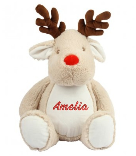 Personalised Reindeer - Light Brown