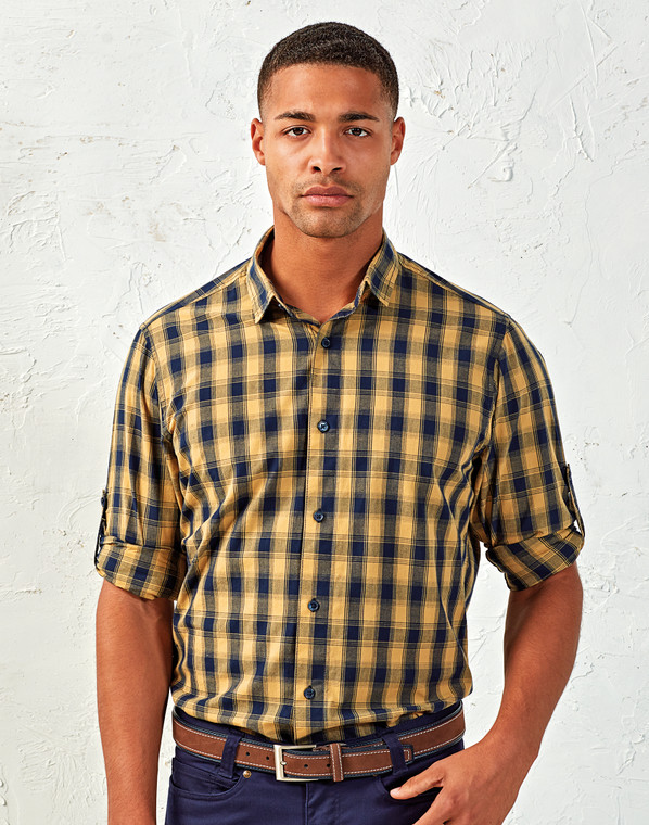 Premier Mulligan Check Long Sleeve Shirt - PR250