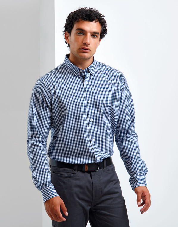 Premier Maxton Check Long Sleeve Shirt - PR252