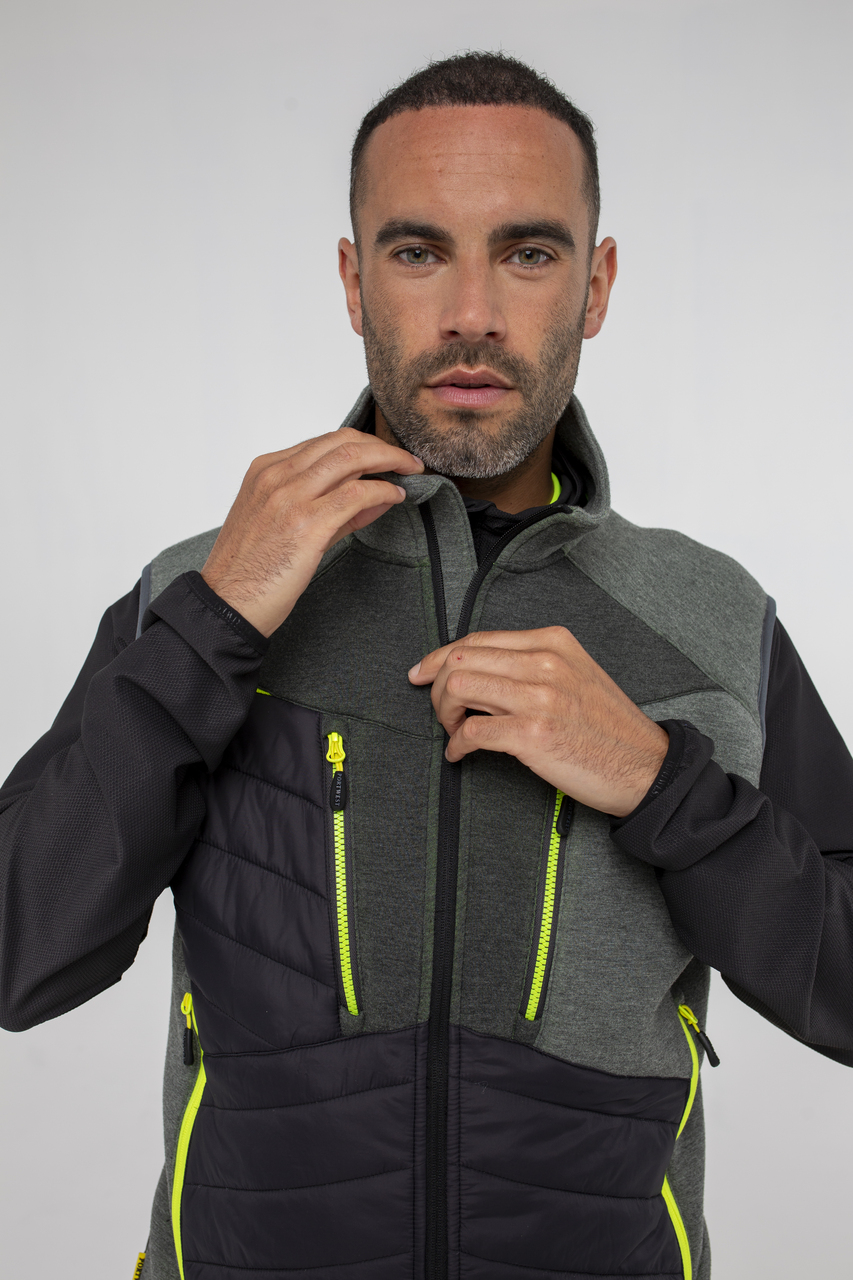 Gilet Baffle Homme Portwest DX4 - Isolation Legère | Pochettes Zippées | Réfléchissant | Taille XL Bleu Métro