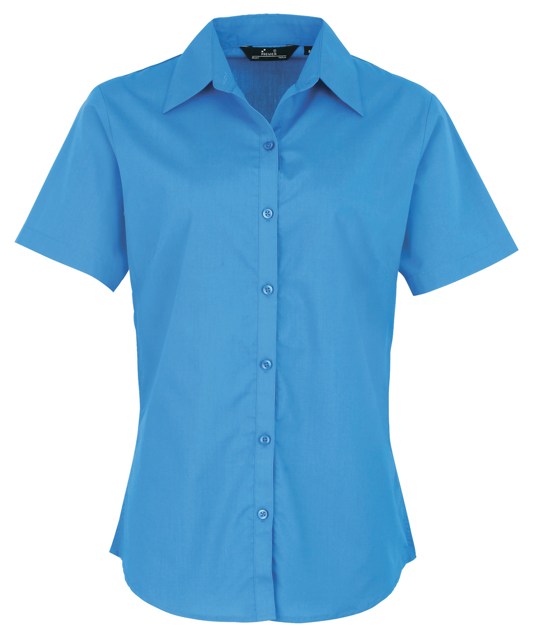 Ladies Short Sleeve Poplin Blouse - Premier PR302 - Direct Workwear