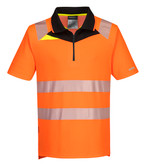 Portwest DX4™ Hi-Vis Zip Polo Shirt - DX412