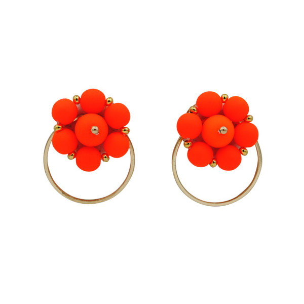 Forever Fiesta Hoop Earrings in Orange