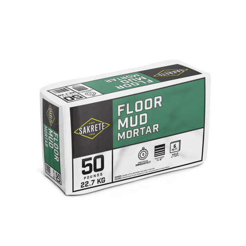 Floor Mud Mortar 50lb  Gray Floor Mud Mortar 50lb  Gray