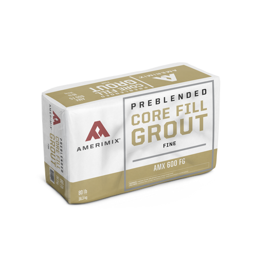 AMX 600 FG Series - Core Fill Grout - Fine - 3000psi 80lb Gray AMX 600 FG Series - Core Fill Grout - Fine - 3000psi 80lb Gray