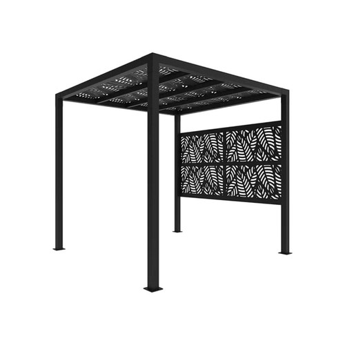 Aluminum Pergola 8' x 8' Matte Black Aluminum Pergola 8' x 8' Matte Black