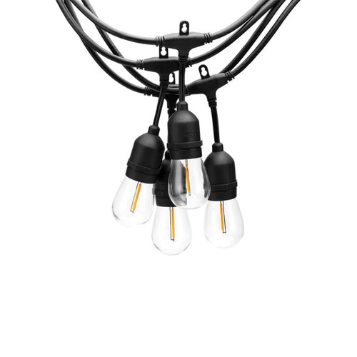 12' Hanging Bistro Lights Black TSS-SL100 12' Hanging Bistro Lights Black TSS-SL100