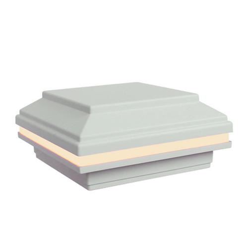 4.5" Composite LED Deck Post Cap Light White TS-C145C-WHT 4.5" Composite LED Deck Post Cap Light White TS-C145C-WHT