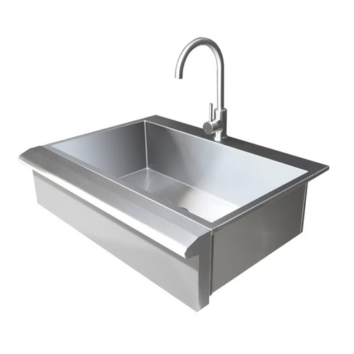 Elements Farmhouse Sink and Faucet Stainless Steel Elements Farmhouse Sink and Faucet Stainless Steel