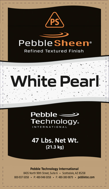 PebbleSheen 47lb White Pearl PebbleSheen 47lb White Pearl