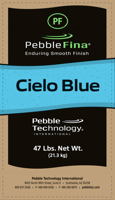 PebbleFina 47lb Cielo Blue Fina PebbleFina 47lb Cielo Blue Fina