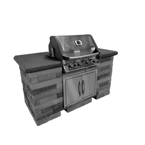 Beaufort® Grill Island Natural Gas Shelby/Midnight Stainless Steel