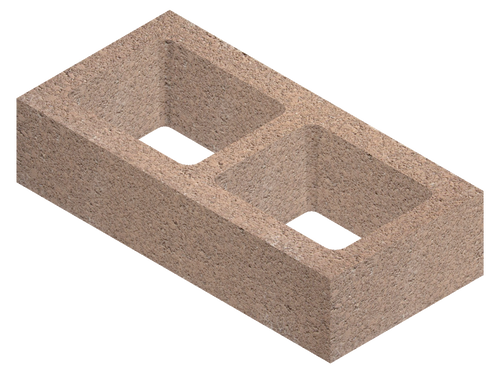 Medium Weight 8" x 4" x 16" Umber Brown Block Medium Weight 8" x 4" x 16" Umber Brown Block