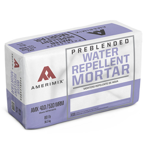 AMX 410/510 WRM Water Repellent 80lb Gray Mortar