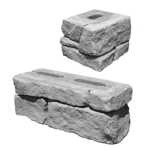 Cast Stone Wall Ledgestone Corner 2pc SRW