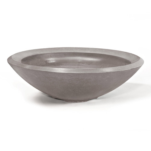 Artisan Round Cast Stone Planter Bowl Honed