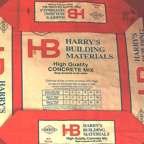 Harry's Building Materials Concrete Mix 80 lb Gray