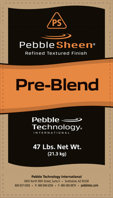 PebbleSheen 47lb Pre-Blend Sheen