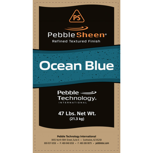 PebbleSheen 47lb Ocean Blue