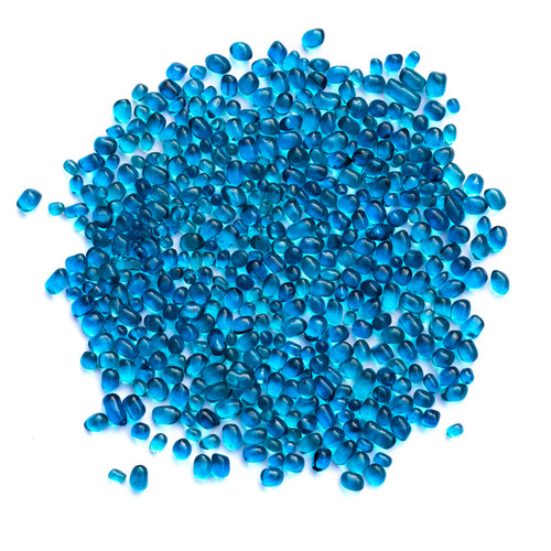 Glass Beads 50lb Aqua-Lite Blue 2-4mm